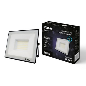 Изображение товара Прожектор уличный IP65 светодиодный Ritter PROFI 53408 6 Изображение товара Прожектор уличный IP65 светодиодный Ritter PROFI 53408 6