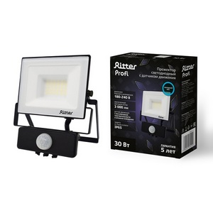 Изображение товара Прожектор уличный IP65 светодиодный с датчиком движения Ritter PROFI 53421 5