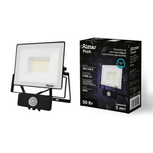 Изображение товара Прожектор уличный IP65 светодиодный с датчиком движения PROFI Ritter 53422 2