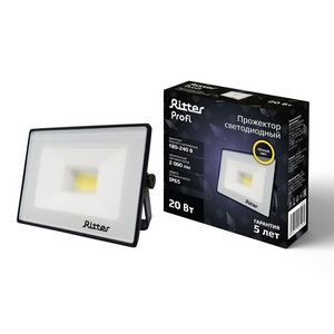 Изображение товара Прожектор уличный IP65 светодиодный Ritter PROFI 53426 0