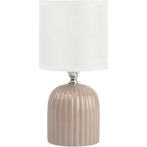 Изображение товара Настольная лампа Rivoli May 7548-503 1 х Е14 40 Вт керамика серая с абажуром