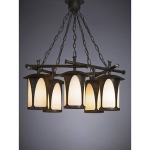 Изображение товара Кованый уличный светильник подвесной Русские фонари Borneo 160-95/bg-02