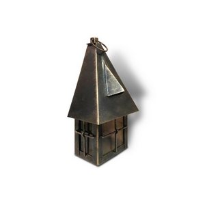 Изображение товара Настенный уличный фонарь домик Русские фонари Рувиано 250-12/bbg-15