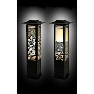 Изображение товара Наземный светильник уличный Русские фонари Novara 330-38/bg-11 с цветами