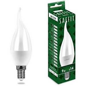 Изображение товара Лампа светодиодная Saffit SBC3709 55173 Свеча на ветру E14 9W 230V 6400K