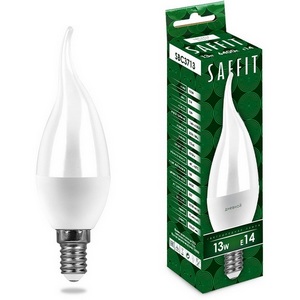 Изображение товара Лампа светодиодная Saffit SBC3713 55175 Свеча на ветру E14 13W 230V 6400K