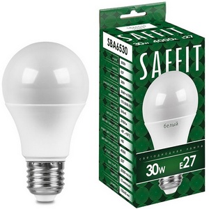Изображение товара Лампа светодиодная Saffit SBA6530 55184 Шар E27 30W 230V 6400K