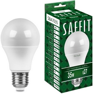 Изображение товара Лампа светодиодная Saffit SBA7035 55198 Шар E27 35W 230V 4000K