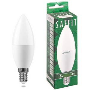 Изображение товара Лампа светодиодная Saffit SBC3715 55207 Свеча E14 15W 230V 6400K
