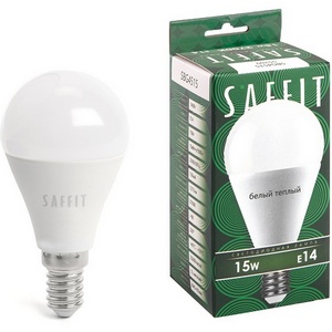 Изображение товара Лампа светодиодная Saffit SBG4515 55209 Шарик E14 15W 230V 2700K