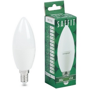 Изображение товара Лампа светодиодная Saffit SBC3720 55274 Свеча E14 20W 230V 6400K
