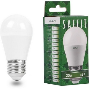 Изображение товара Лампа светодиодная Saffit SBG4520 55277 Шарик E27 20W 230V 4000K