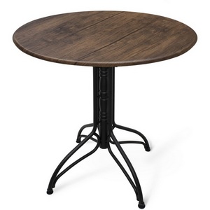 Изображение товара Стол SHT-TU25/80 МДФ черный муар/палисандр Sheffilton SHT-TU25 369752901 (круглая столешница, 4 ножки)