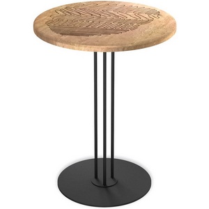 Изображение товара Столик журнальный Sheffilton SHT-CT44-1/H43 тирион/черный муар (круглая столешница)