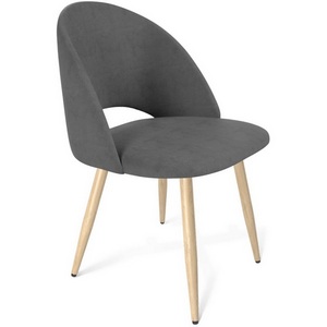 Изображение товара Стул Sheffilton SHT-ST34/S95-W платиново-серый/прозрачный лак/черный муар 1306227001