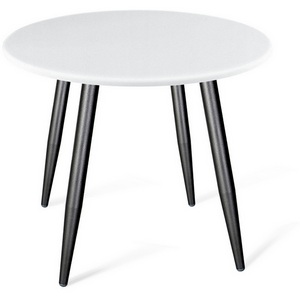 Изображение товара Стол SHT-TU14/80 МДФ черный муар/белый Sheffilton SHT-TU14 1715760101 (круглая столешница, 4 ножки)