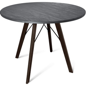 Изображение товара Стол Sheffilton SHT-TU9/TT 90 МДФ венге/каменный уголь (круглая столешница, 4 ножки)