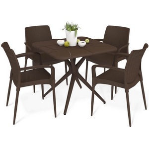 Изображение товара Обеденная группа Sheffilton SHT-DS213 коричневый/темный орех