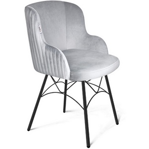 Изображение товара Стул Sheffilton SHT-ST39-1/S107 серое облако/черный муар