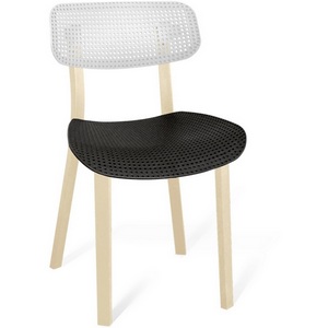 Изображение товара Стул бело-черный белый/черный/бежевый Sheffilton SHT-S85 2304646305