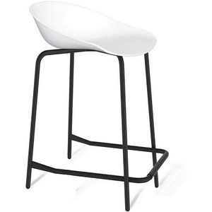 Изображение товара Стул полубарный белый/черный муар Sheffilton SHT-ST19/S29-1 2424923602