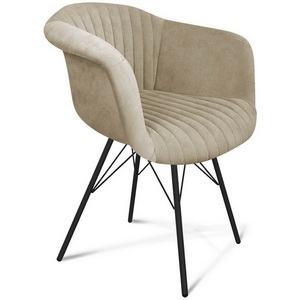 Изображение товара Стул Sheffilton SHT-ST31-C1/S37 ванильный крем/черный муар 2438641203