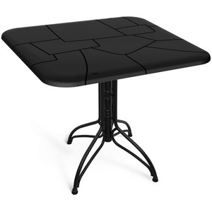 Изображение товара Стол SHT-TU25/TT30 83/83 черный муар/черный Sheffilton SHT-TU25 2901722101 (квадратная столешница, 4 ножки)