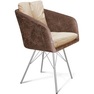 Изображение товара Стул Sheffilton SHT-ST43-2/S37 какао/ванильный крем/хром лак 2917723506