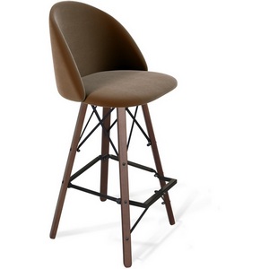 Изображение товара Стул барный Sheffilton SHT-ST35/S80 кофейный ликер/темный орех/черный