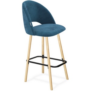 Изображение товара Стул барный Sheffilton SHT-ST34/S94 тихий океан/прозрачный лак/черный