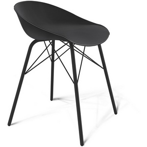 Изображение товара Стул черный/черный муар Sheffilton SHT-ST19/S64 3549724301