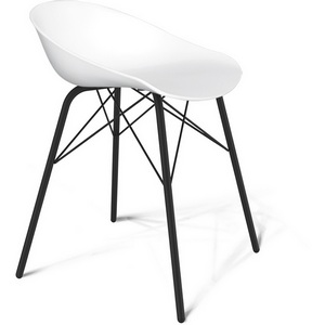 Изображение товара Стул белый/черный муар Sheffilton SHT-ST19/S64 3549724302