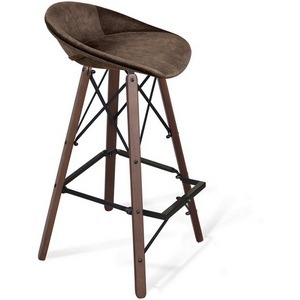 Изображение товара Стул барный Sheffilton SHT-ST19-SF1/S80 коричневый трюфель/темный орех/черный 3827109003