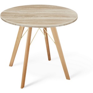 Изображение товара Cтол с деревянной Cтолешницей лакированный SHT-TU9/80 МДФ прозрачный лак/дуб сонома светлый Sheffilton SHT-TU9 3864876302