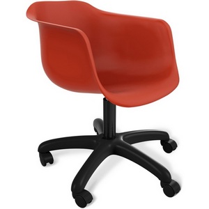 Изображение товара Стул подъемно-поворотный Sheffilton SHT-ST31/S120 красный/черный муар