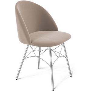 Изображение товара Стул Sheffilton SHT-ST35/S107 латте/хром лак