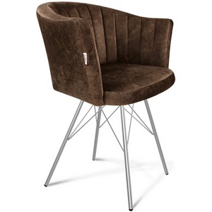 Изображение товара Стул Sheffilton SHT-ST42-1/S37 кофейный трюфель/хром лак от фабрики Sheffilton