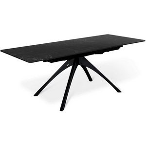 Изображение товара Стол раскладной Sheffilton SHT-T76 Серый мрамор/черный 4278266902