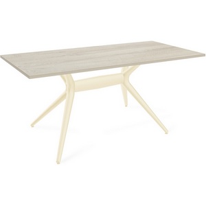 Изображение товара Стол SHT-TU30-2/120/80 ЛДСП бежевый/дуб беленый Sheffilton SHT-TU30-2 4567982301 (прямоугольная столешница, 4 ножки)