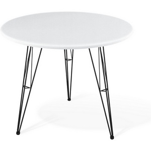 Изображение товара Стол SHT-TU10/80 МДФ черный/белый Sheffilton SHT-TU10 4764520001 (круглая столешница, 3 ножки)