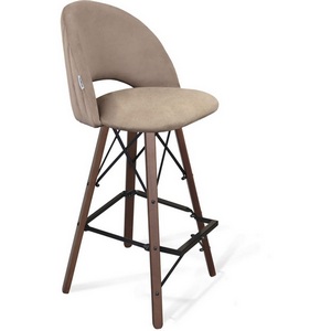 Изображение товара Стул барный Sheffilton SHT-ST34-1/S80 латте/темный орех/черный