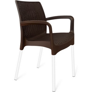 Изображение товара Стул Sheffilton SHT-S68 коричневый/белый муар 4803229211