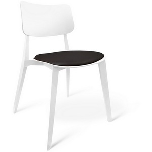 Изображение товара Стул с подушкой из кож.зама белый/черный Sheffilton SHT-S110-CN1 4907675002