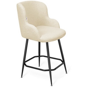 Изображение товара Стул полубарный Sheffilton SHT-ST39/S148-1 бежевый/черный муар 4928100205