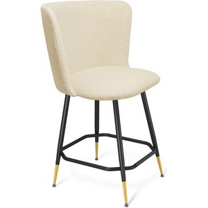 Изображение товара Стул полубарный Sheffilton SHT-ST36/S148-1 бежевый/черный муар/золото 4967844202