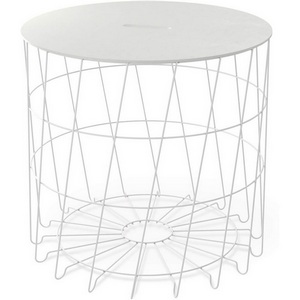 Изображение товара Столик журнальный Sheffilton SHT-CT41 мисандея/белый муар (круглая столешница)