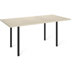 Изображение товара Стол с деревянной столешницей офисный на 4 персоны Sheffilton SHT-TU66/120/80 МДФ черный/ассаль