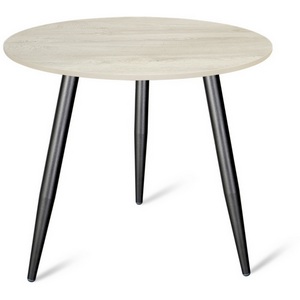 Изображение товара Стол SHT-T14/80 ЛДСП черный муар/дуб беленый Sheffilton SHT-T14 5399754101 (круглая столешница, 3 ножки)