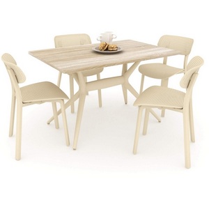 Изображение товара Обеденная группа бежевый/дуб сонома Sheffilton SHT-DS123 5402721901