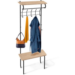 Изображение товара Вешалка черный муар/дуб беленый Sheffilton SHT-HW1 5470527301